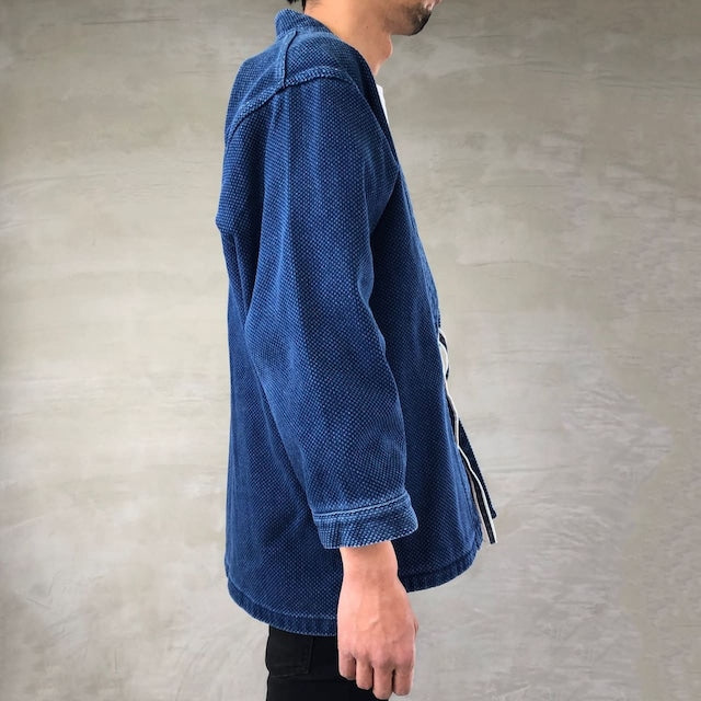 Blue Sakura "DENTO" SASHIKO KIMONO JACKET ［LONG SLEEVE］ / INDIGO