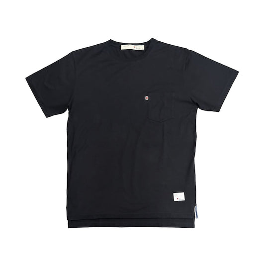 Blue Sakura STEP T-SHIRT / BLACK (pocket tee)