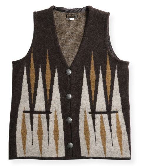 West Ride/ Aryle Chimayo vest (100% wool/ brown)