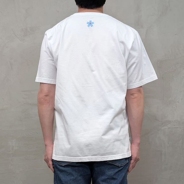 Blue Sakura/ T-SHIRT ［BLUE SAKURA LOGO］ / WHITE×NAVY