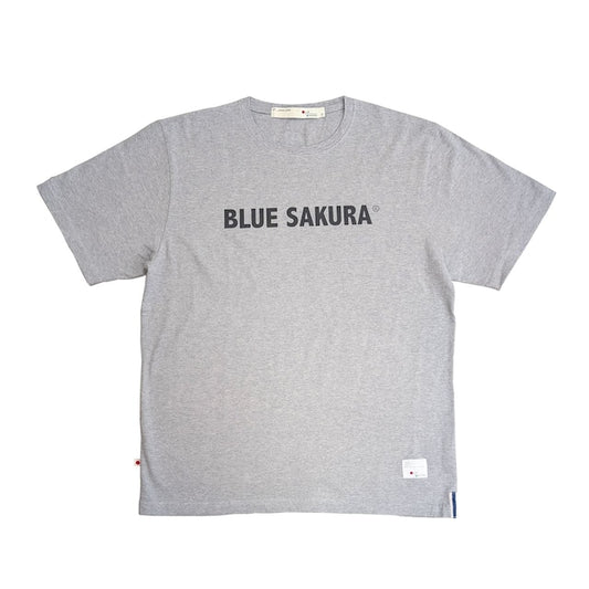 Blue Sakura/ T-SHIRT ［BLUE SAKURA LOGO］ / GRAY×BLACK
