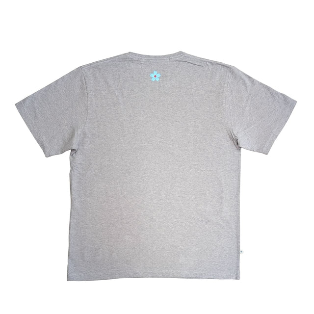 Blue Sakura/ T-SHIRT ［BLUE SAKURA LOGO］ / GRAY×BLACK