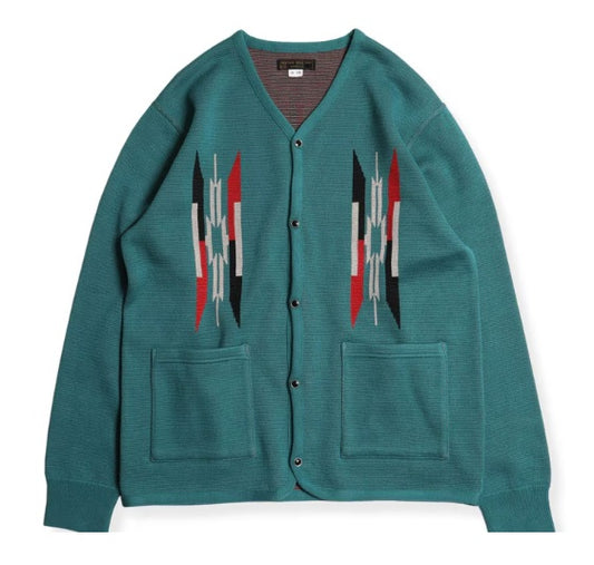 West Ride/ NGT NATIVE CARDIGAN (TURQUOISE)
