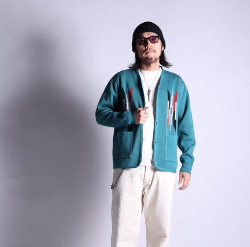West Ride/ NGT NATIVE CARDIGAN (TURQUOISE)