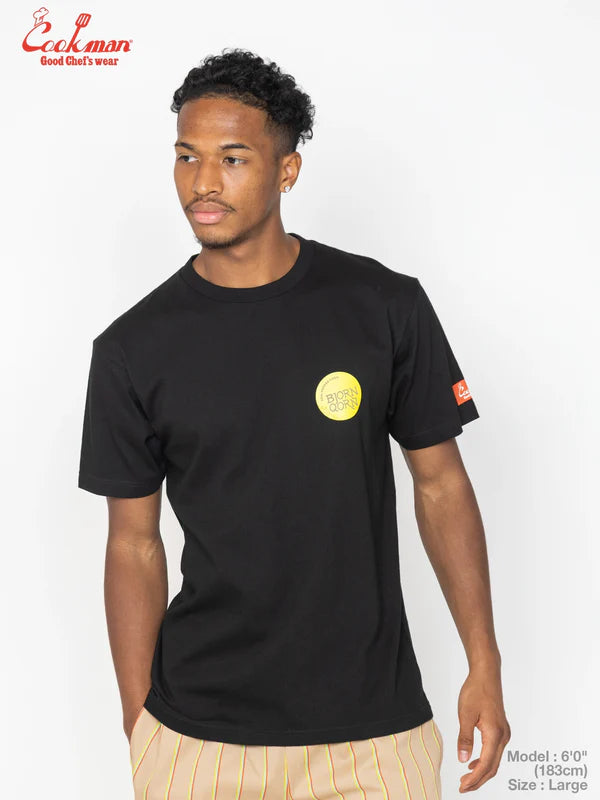 Cookman Tees - BjornQorn Popped by The Sun : Black