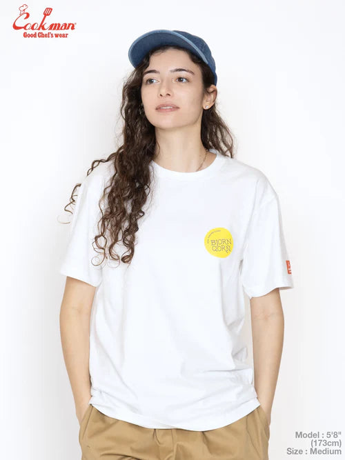 Cookman Tees - BjornQorn Popped by The Sun : White