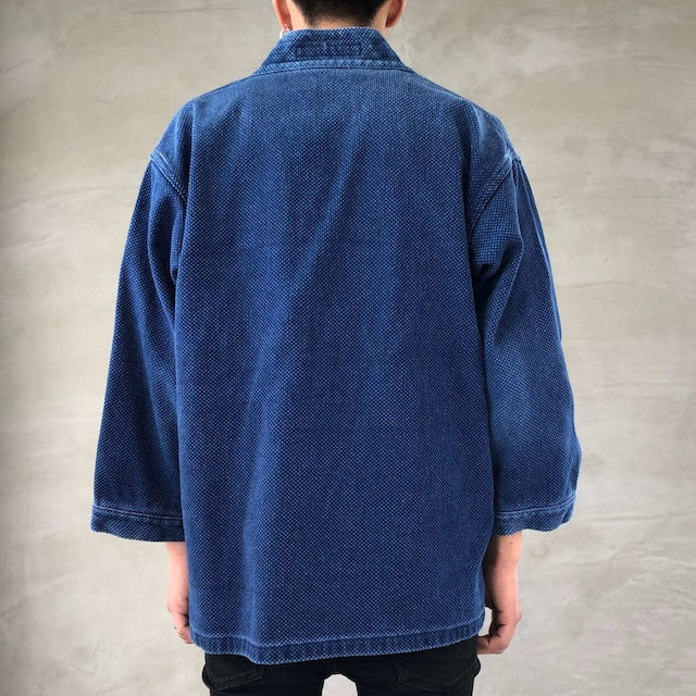 Blue Sakura "DENTO" SASHIKO KIMONO JACKET ［LONG SLEEVE］ / INDIGO