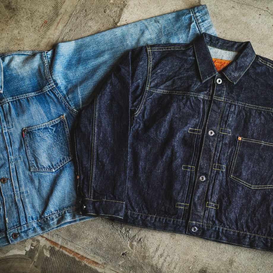 TCB jeans/ new 40's jacket