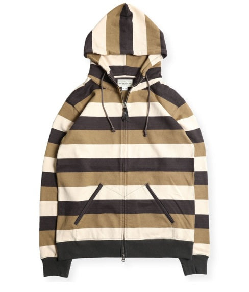 West Ride/ heavy border hoodie (green)