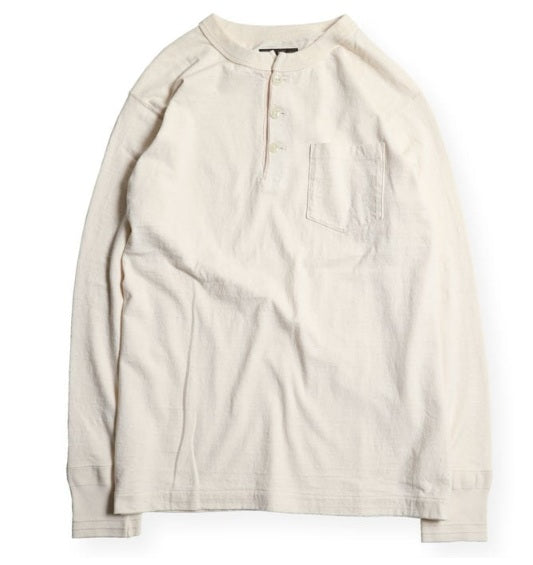 West Ride/ vintage henley tee (white)