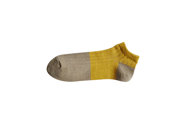 NISHIGUCHI KUTSUSHITA  Linen Cotton Anklet / Yellow