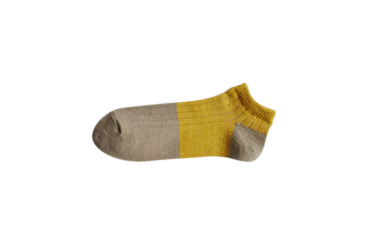 NISHIGUCHI KUTSUSHITA  Linen Cotton Anklet / Yellow