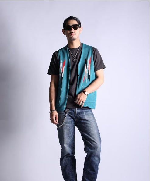 West Ride/ NGT NATIVE VEST (TURQUOISE)